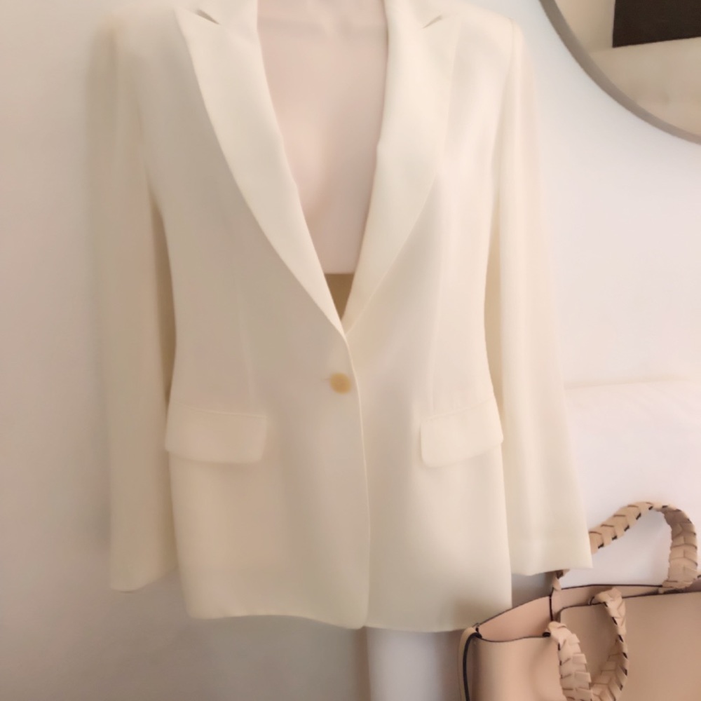 Donna Karan black label couture sheer blazer - Picture 3 of 7